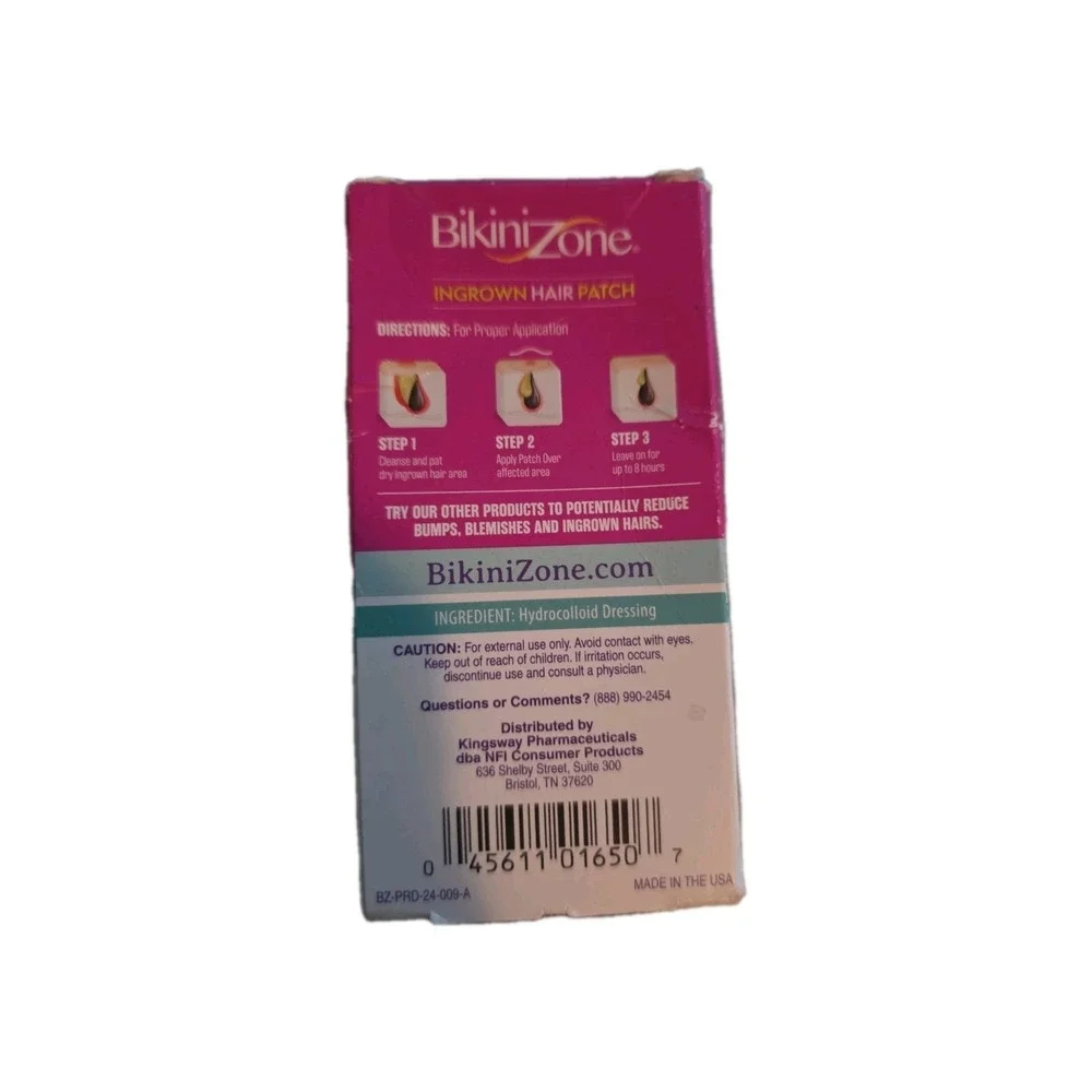 2X Bikini Zone Day‎ or Night Hydrocolloid Ingrown Hair Patches 20 Patches New